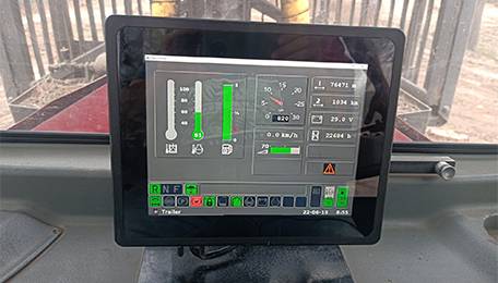 ShareVDI Panel Computer apply in forestry machines