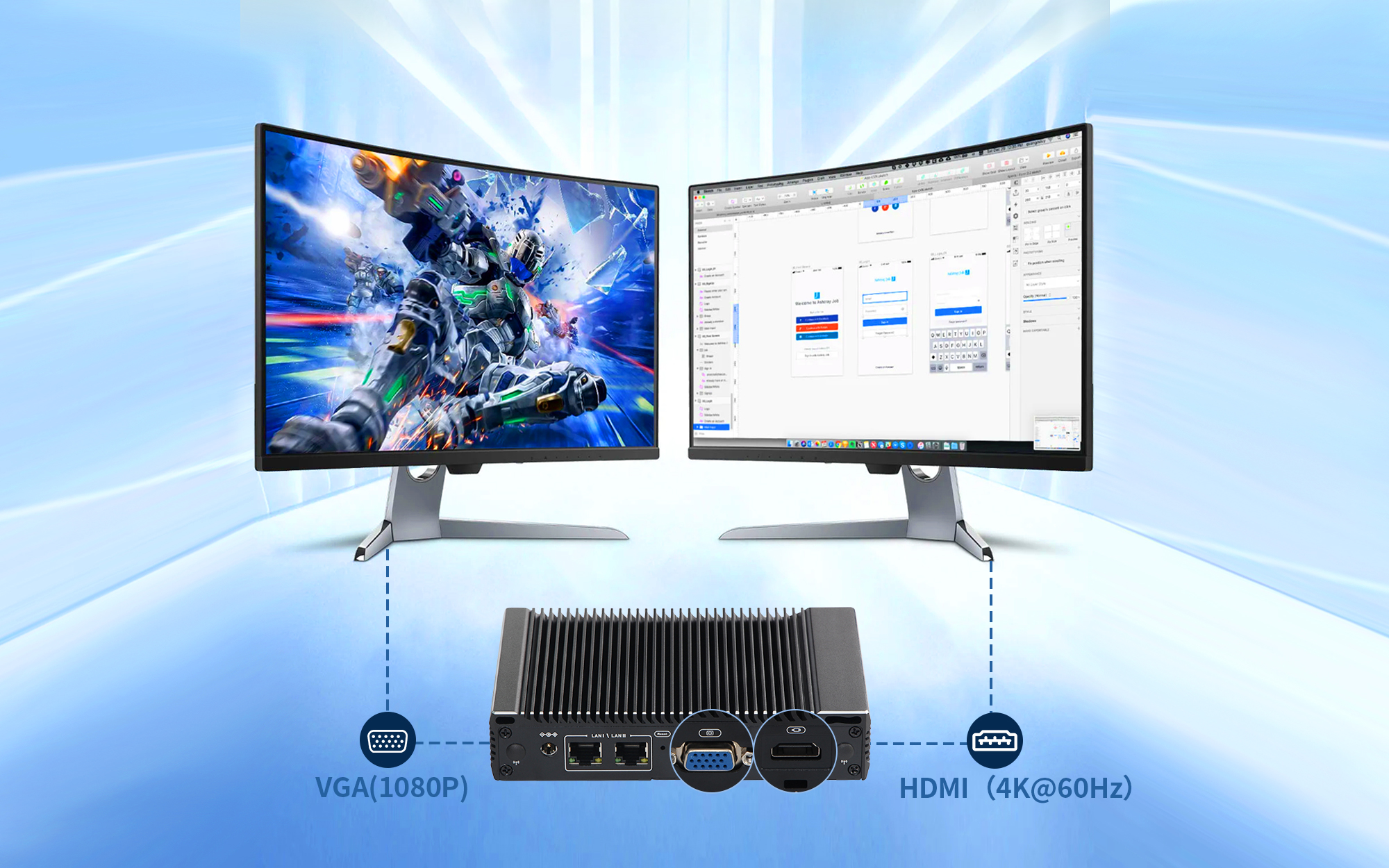 Dual Display Flexibility