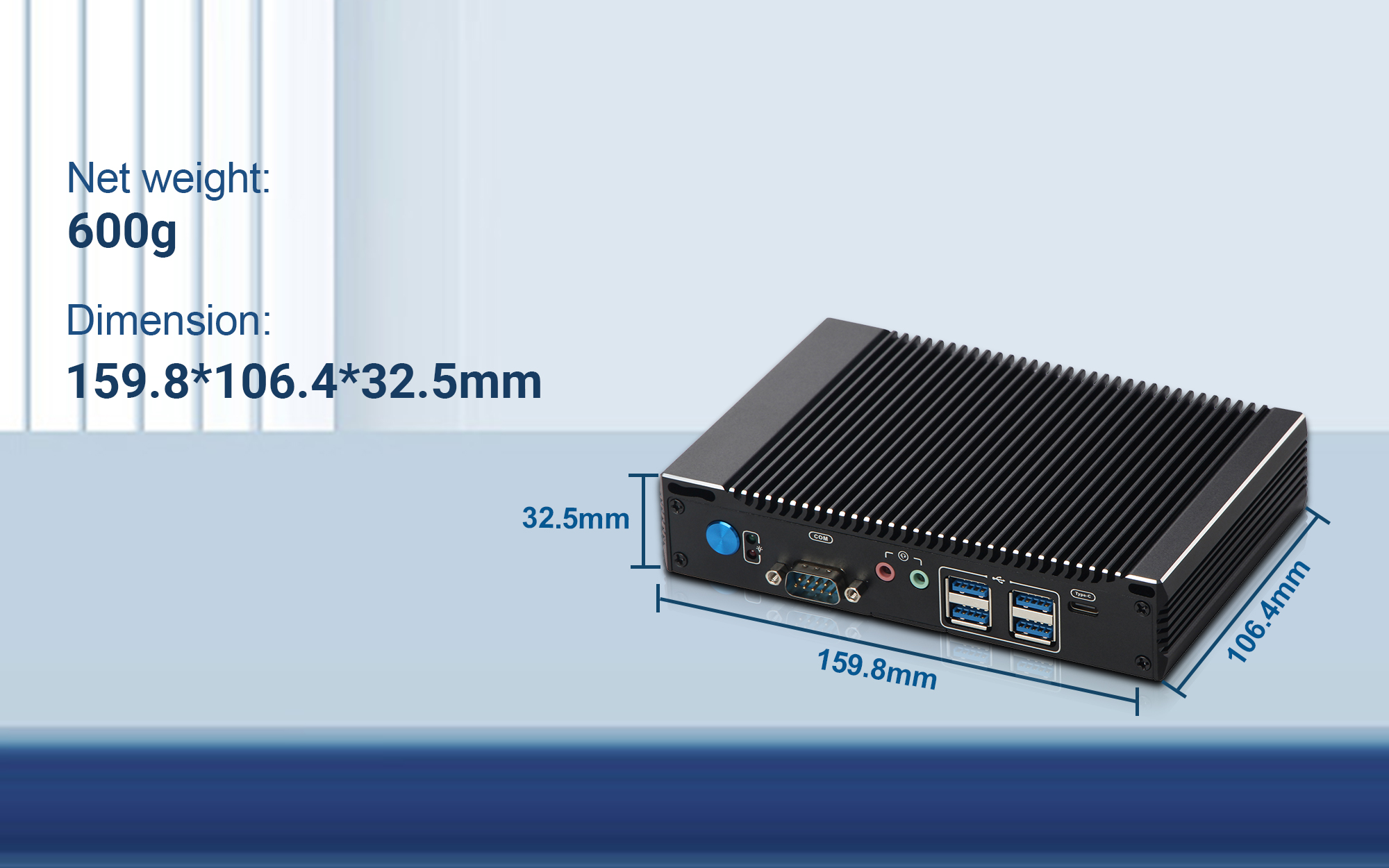 ShareVDI K6-F1: Compact and Energy-Efficient Fanless Mini Embedded PC